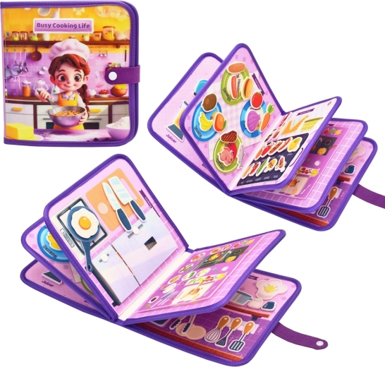 2Kids Toys libro sensoriale busy in tessuto – cucina