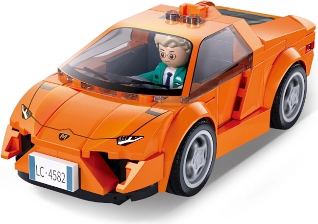Auto da corsa arancione Sluban Metropolis