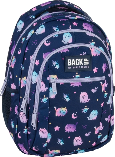 Zaino scolastico BackUP Violet Kittens 26 l