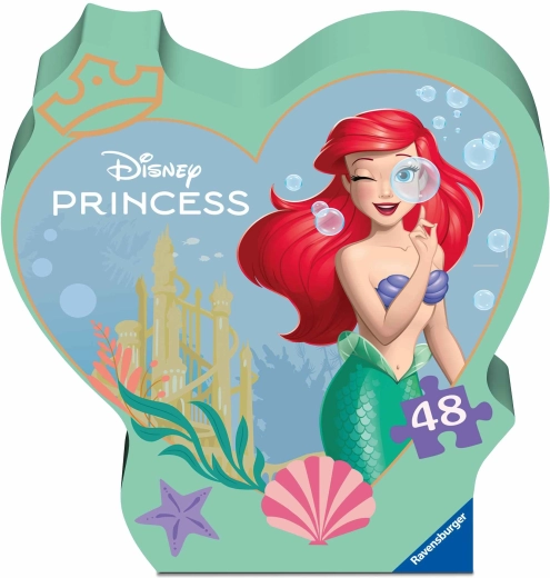 Puzzle Ravensburger Ariel in confezione regalo sagomata da 48 pezzi