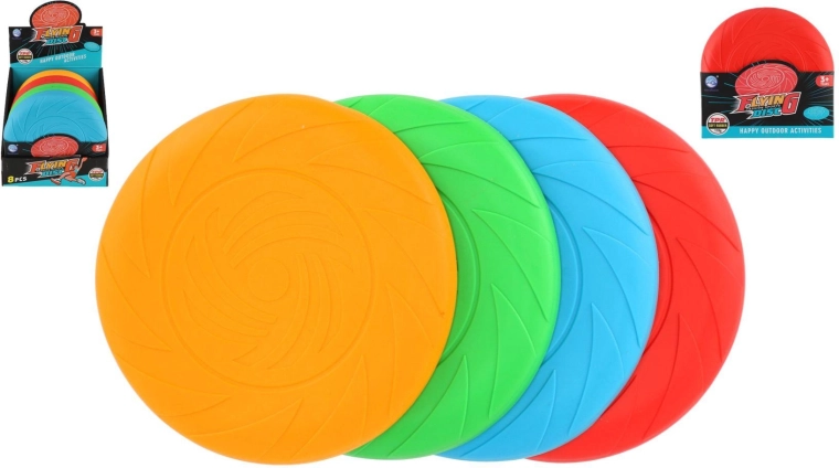 Frisbee in silicone – set da 8 pezzi, 4 colori