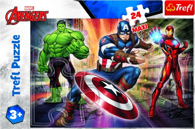 Puzzle 24 maxi pezzi nel mondo Avengers