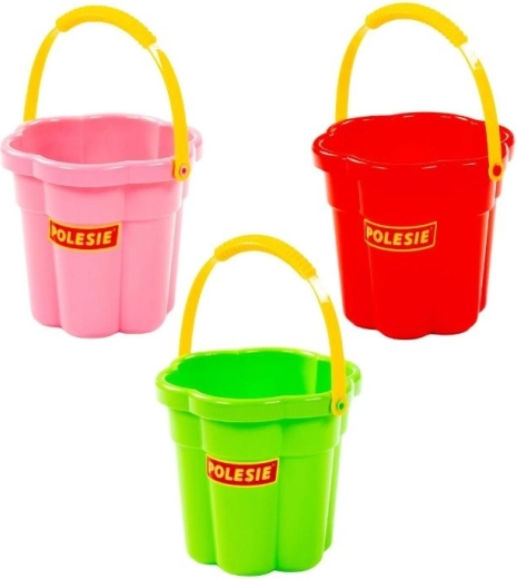 Secchiello di plastica per bambini a forma di fiore - 1 pezzo