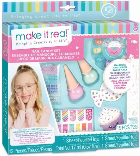 Set colorato per unghie con adesivi Candy