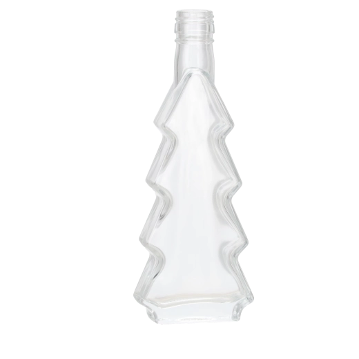 Bottiglia in vetro a forma di albero di Natale 200 ml
