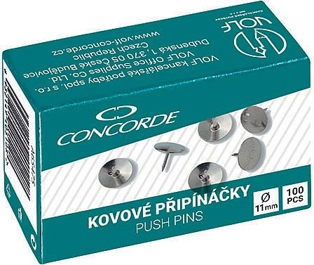 Spilli metallici CONCORDE, 100 pz, piccoli