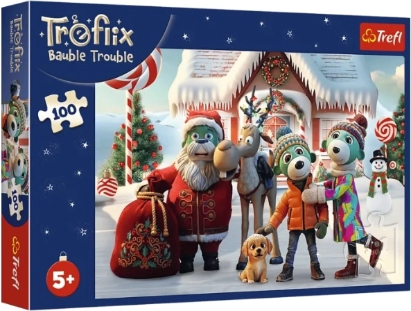 Puzzle Trefl 100 pezzi: San Nicola e la renna in salvataggio