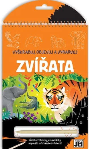 Gratta, scopri, colora: Animali