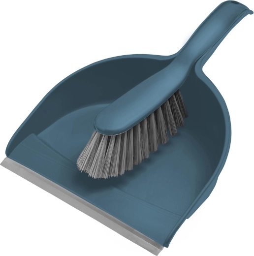 Spazzola e paletta con bordo in gomma Compact