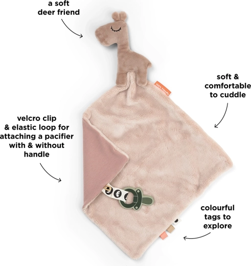 Peluche comfort Done by Deer Raffi rosa