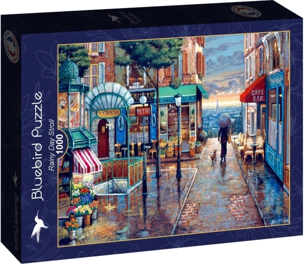 Puzzle Bluebird Passeggiata in un giorno di pioggia da 1000 pezzi