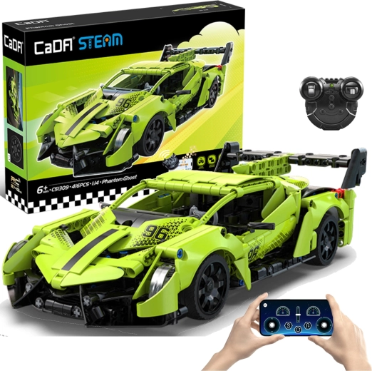 CaDA Steam kit di costruzione RC auto sportiva Phantom Ghost 1:14 (416 pezzi)
