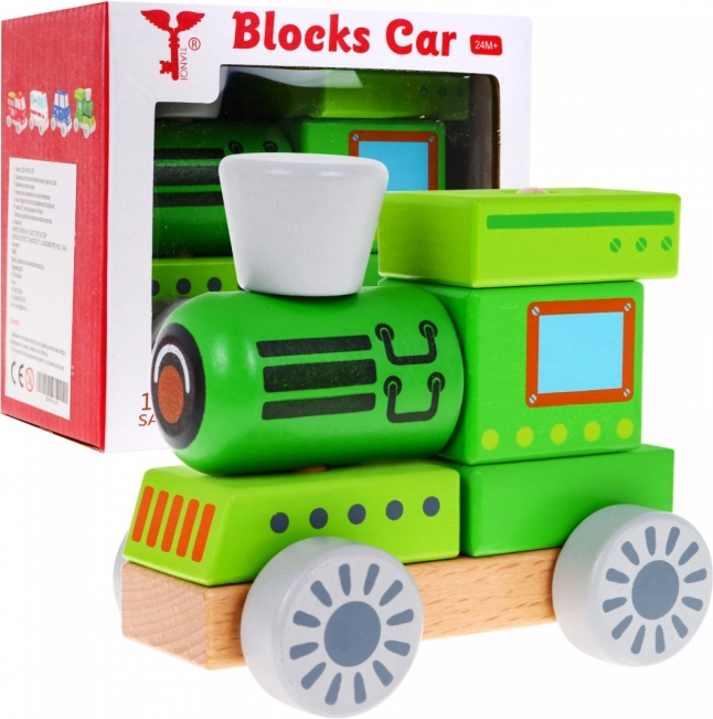 Trenino di legno per bambini dai 2 anni