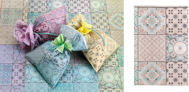 Sacchetto in cellophane 20 × 35 cm Amalfi grigio