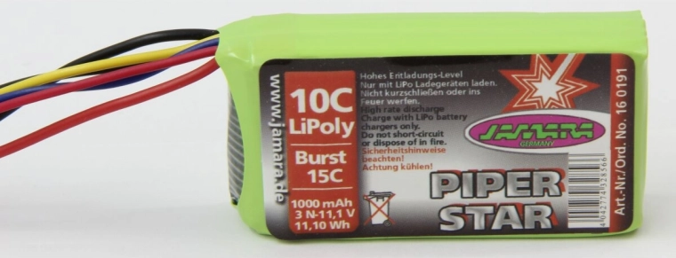 Batteria per Piper Super Cub EPP 11,1 V 1000 mAh