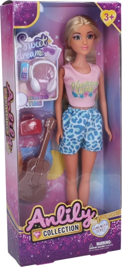 Bambola con accessori musicali 30 cm