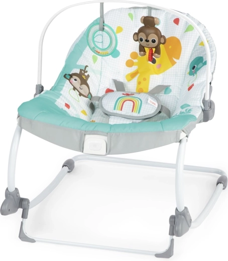 Sdraietta vibrante 2 in 1 Bright Starts Wild Vibes per neonati e bambini fino a 18 kg