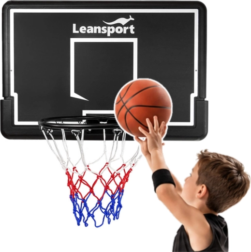 Canestro da basket Leansport sospeso con tabellone da 90 cm