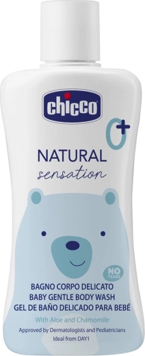 Chicco gel doccia delicato con aloe e camomilla Natural Sensation 200 ml