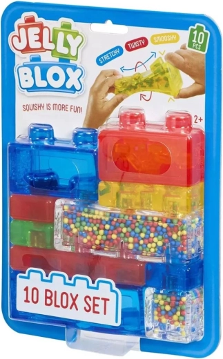 Jelly Blox cubi da costruzione sensoriali, 10 pezzi - 1 confezione