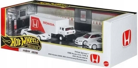 Set regalo Hot Wheels Premium Honda 4 pz