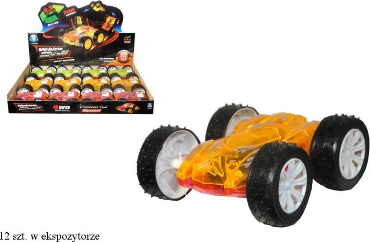 Auto ribaltabile a doppia faccia con trazione a frizione e luci