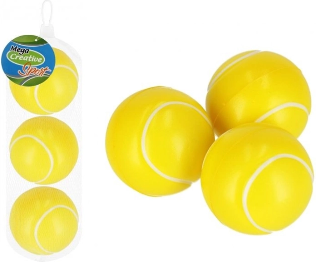 Palline per beach tennis Mega Creative, 3 pezzi