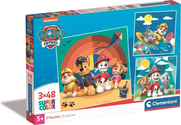 Puzzle Paw Patrol 3x48 pezzi