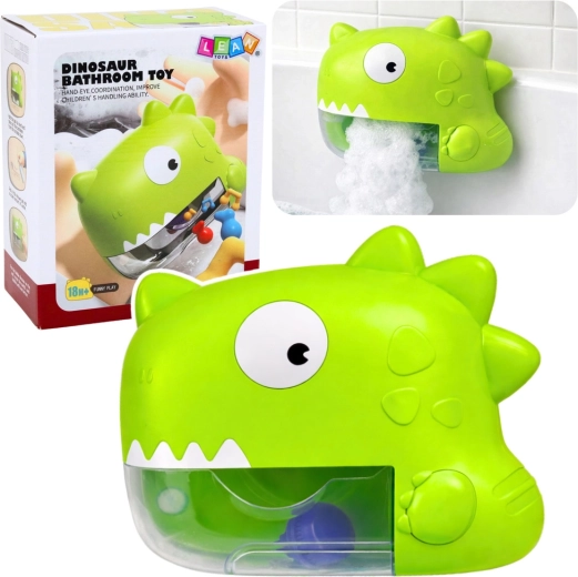 giocattolo da bagno per bambini dinosauro – creatore di schiuma, verde