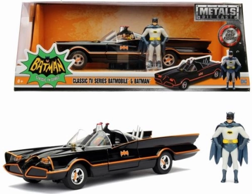 batmobile 1966 modello classico 1:24 con figurina di batman