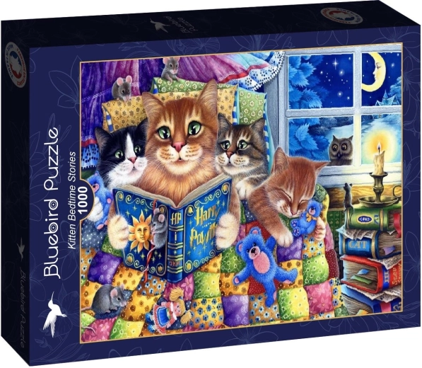 Puzzle Bluebird Gattini e fiabe della buonanotte 1000 pezzi