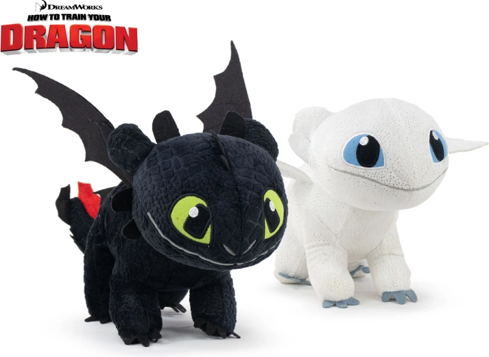 Come addestrare il tuo drago – drago di peluche Sdentato/Furia Luminosa 22 cm