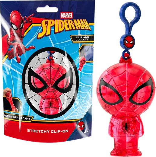 Ciondolo squishy Marvel Spider-Man con clip - 1 pezzo