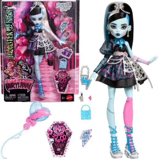 Monster High Frankie Stein Bambola Compleanno dolcemente spaventoso 27 cm con accessori