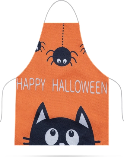 Grembiule da cucina per bambini a tema Halloween in tela impermeabile 44 × 35 cm