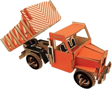 Woodcraft puzzle 3D in legno – camion ribaltabile