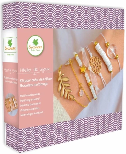 Creazione di gioielli – braccialetti multistrato con madreperla per ragazze