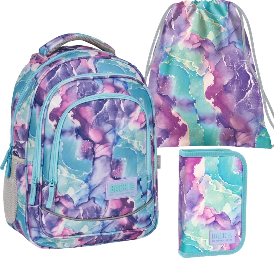 Set scolastico BackUP Fantazie 3 in 1 – zaino, astuccio completo e sacca