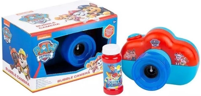 Fotocamera Paw Patrol con macchina per bolle