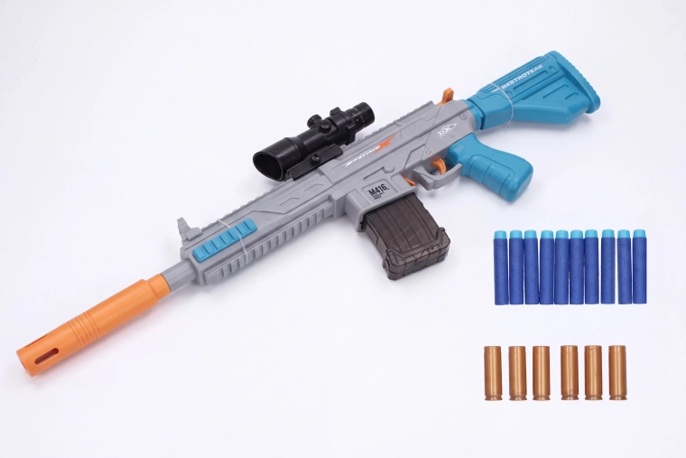 Fucile Pioneer M416 con proiettili in schiuma e bossoli