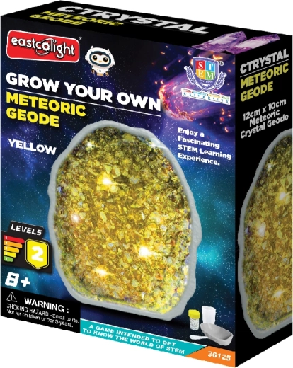 Geode meteorica – kit per coltivare cristalli gialli