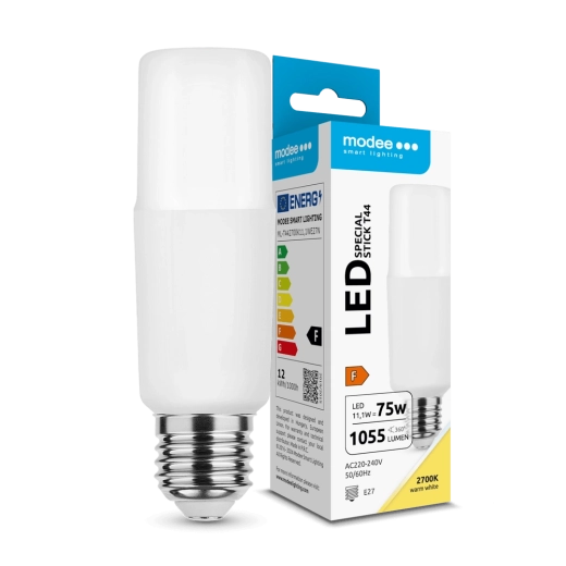 Lampadina LED Modee Lighting Stick T44 11,1 W E27 bianco caldo 1055 lm