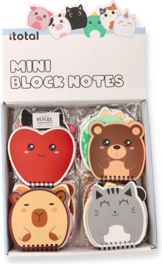 Quaderno a spirale con simpatici animali, 80 fogli