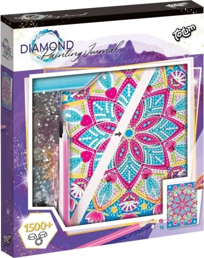 Pittura diamantata – quaderno A5 Mandala di loto