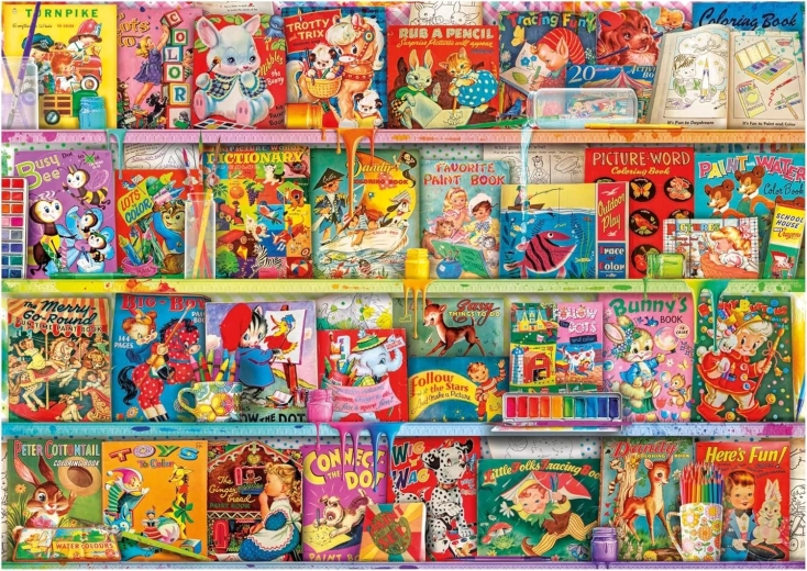 Puzzle Educa Angolo lettura kitsch e divertente 1500 pezzi