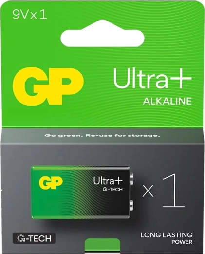 Batteria alcalina 9V GP Ultra+ 6LR61