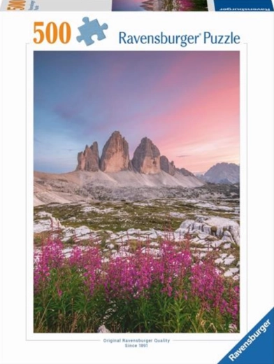 Puzzle Ravensburger Dolomiti Tre Cime di Lavaredo 500 pezzi