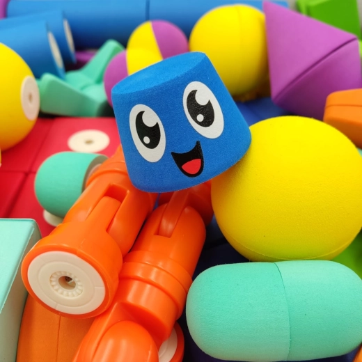 Costruzioni magnetiche in schiuma MagFlexi – 75 pezzi