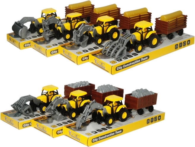 Trattore con rimorchio – veicolo da costruzione per bambini