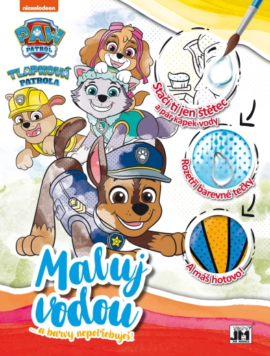 Album da colorare ad acqua A4 Paw Patrol